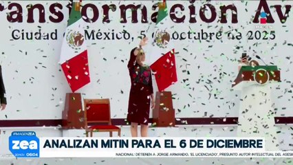 Sheinbaum analiza mitin en diciembre por los siete años de la Cuarta Transformación