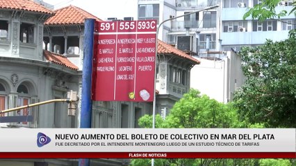 NUEVO AUMENTO DEL BOLETO DE COLECTIVO EN MAR DEL PLATA