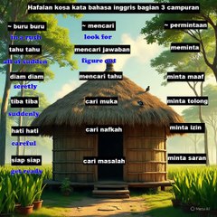 Hafalan kosa kata bahasa inggris bagian 3 campuran