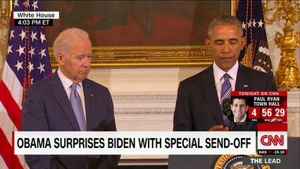Obama otorga a Biden la Medalla Presidencial de la Libertad