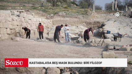Kastabala'da beş mask bulundu: Biri filozof