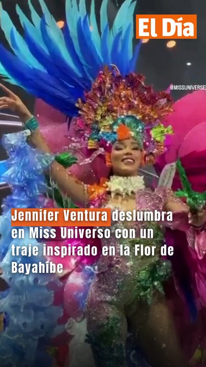 Jennifer Ventura deslumbra en Miss Universo con un traje inspirado en la Flor de Bayahíbe