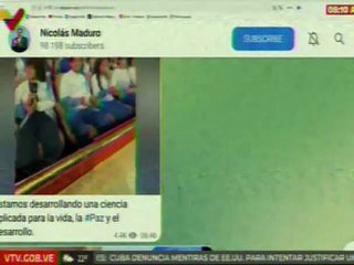 Pdte. Maduro: Estamos desarrollando una ciencia aplicada para la vida, la Paz y el desarrollo