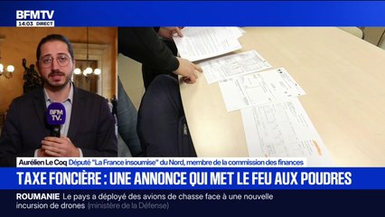 Hausse de la taxe foncière: "C'est une mesure qui est absolument scandaleuse", affirme Aurélien Le Coq, député LFI