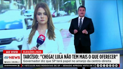 Tarcísio sobre eleições de 2026: “Lula não tem mais o que oferecer”