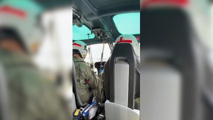 Helicóptero de la Aviación Naval participa en despliegue que realiza la Autoridad Marítima de Coquimbo