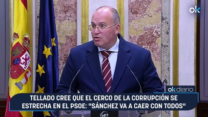 Tellado cree que el cerco de la corrupción se estrecha en el PSOE: "Sánchez va a caer con todos"