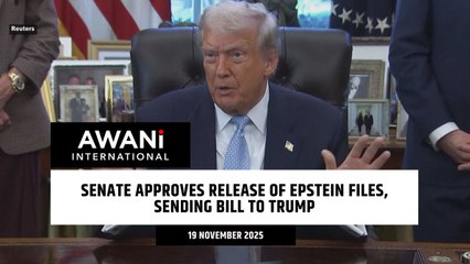 Senate approves release of Epstein files, sending bill to Trump