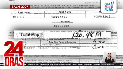 SALN nina PBBM, ex-pres. Duterte at ex-VP Duterte, hinimay ng GMA Integrated News | 24 Oras