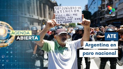 Trabajadores argentinos realizan paro en rechazo al gobierno