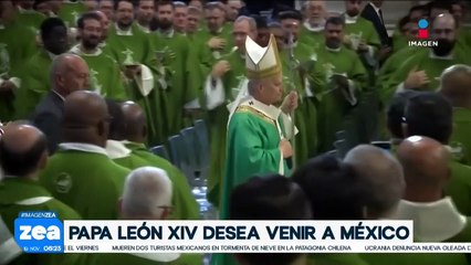 El Papa León XIV expresa su deseo de visitar México en 2026