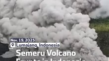 Semeru Volcano Erupts In Indonesia