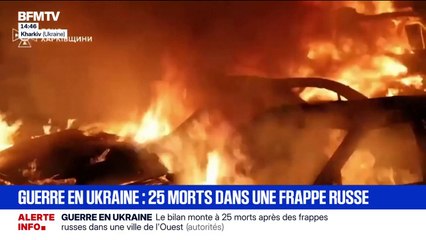 Guerre en Ukraine: une frappe russe dans l'ouest du pays fait au moins 25 morts