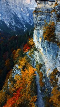 Still can’t get over this trail in the Dolomites Molveno / Italy 🇮🇹