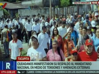 Delta Amacuro | Comunidades tomaron las avenidas de Tucupita en respaldo de la paz del país