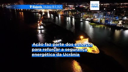 Primeiro navio-tanque com gás natural liquefeito dos EUA para a Ucrânia chegou a porto lituano