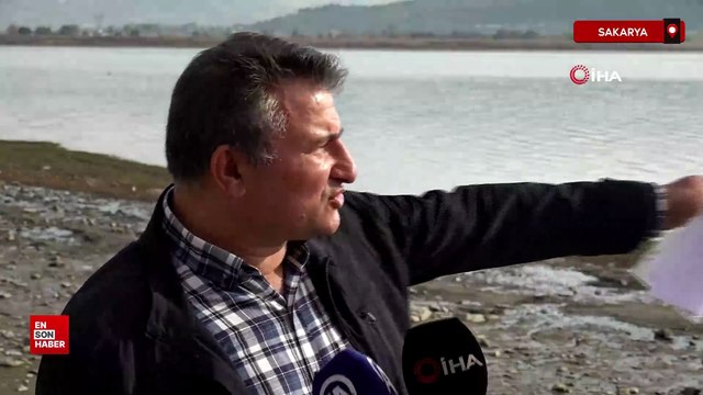 Sapanca Gölü'nde endişe yaratan kabarcıklar görüntülendi