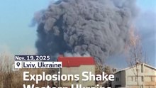Explosions Shake Western Ukraine After Russian Strikes