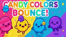 🍬🌈 Candy Colors Bounce! | Cute Happy