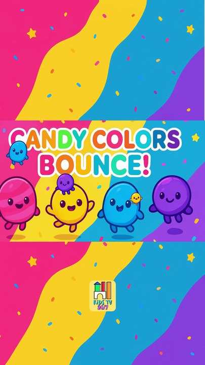 🍬🌈 Candy Colors Bounce! | Cute Happy