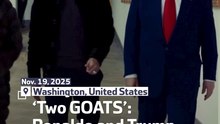‘Two GOATS’: Ronaldo and Trump in White House