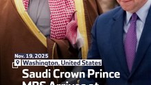 Saudi Crown Prince  MBS Arrives at The US Congress