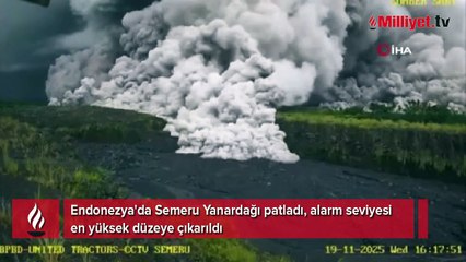 Endonezya'da Semeru Yanardağı patladı
