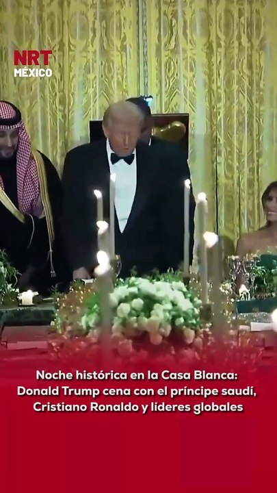 ✨ El presidente Trump recibió en la Casa Blanca a Melania, al príncipe heredero saudí y a figuras como Cristiano Ronaldo, Elon Musk, JD Vance y Tim Cook. Reunión de poder, influencia y titulares.