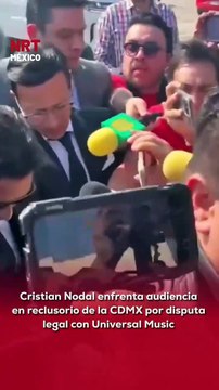 🎤 #CristianNodal acudió a una audiencia en un reclusorio de la #CDMX tras ser señalado por supuestamente incumplir 32 contratos con Universal Music.
