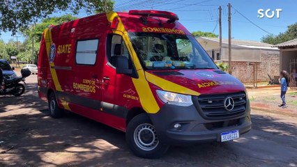 Motociclista de 19 anos fica ferido em colisão no Bairro Brasília em Cascavel