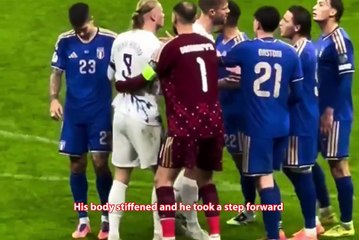 Erling Haaland snaps after rival touches his ponytail mid-game