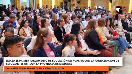 Inició el primer Parlamento de Educación Disruptiva con la participación de estudiantes misioneros