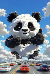 Cloud Panda Gives You a Wink & Thumbs Up ✌️🐼☁️"