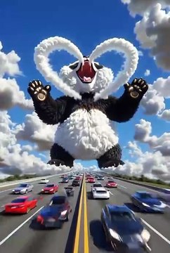 Cloud Panda Gives You a Wink & Thumbs Up ✌️🐼☁️