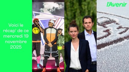 Le récap': Ecolo : démission des coprésidents | Météo : 2 provinces wallonnes en alerte | Les Black Eyed Peas aux Ardentes