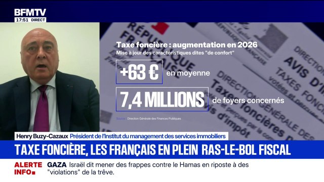 Taxe foncière: “Il faudrait un autre mode de calcul”, estime Henry Buzy-Cazaux, président de l’Institut du management des services immobiliers