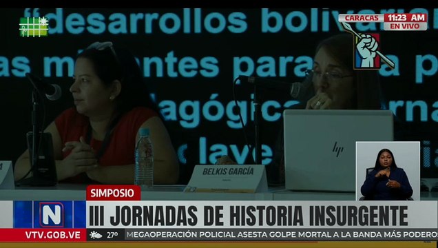 Continúan las III Jornadas de Historia Insurgente y Descolonización de la Memoria en Caracas