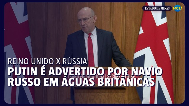 Reino Unido adverte Putin após detectar navio russo em águas britânicas