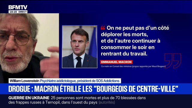 Narcotrafic: William Lowenstein, président de SOS Addictions, dénonce une “banalisation” du trafic de drogue