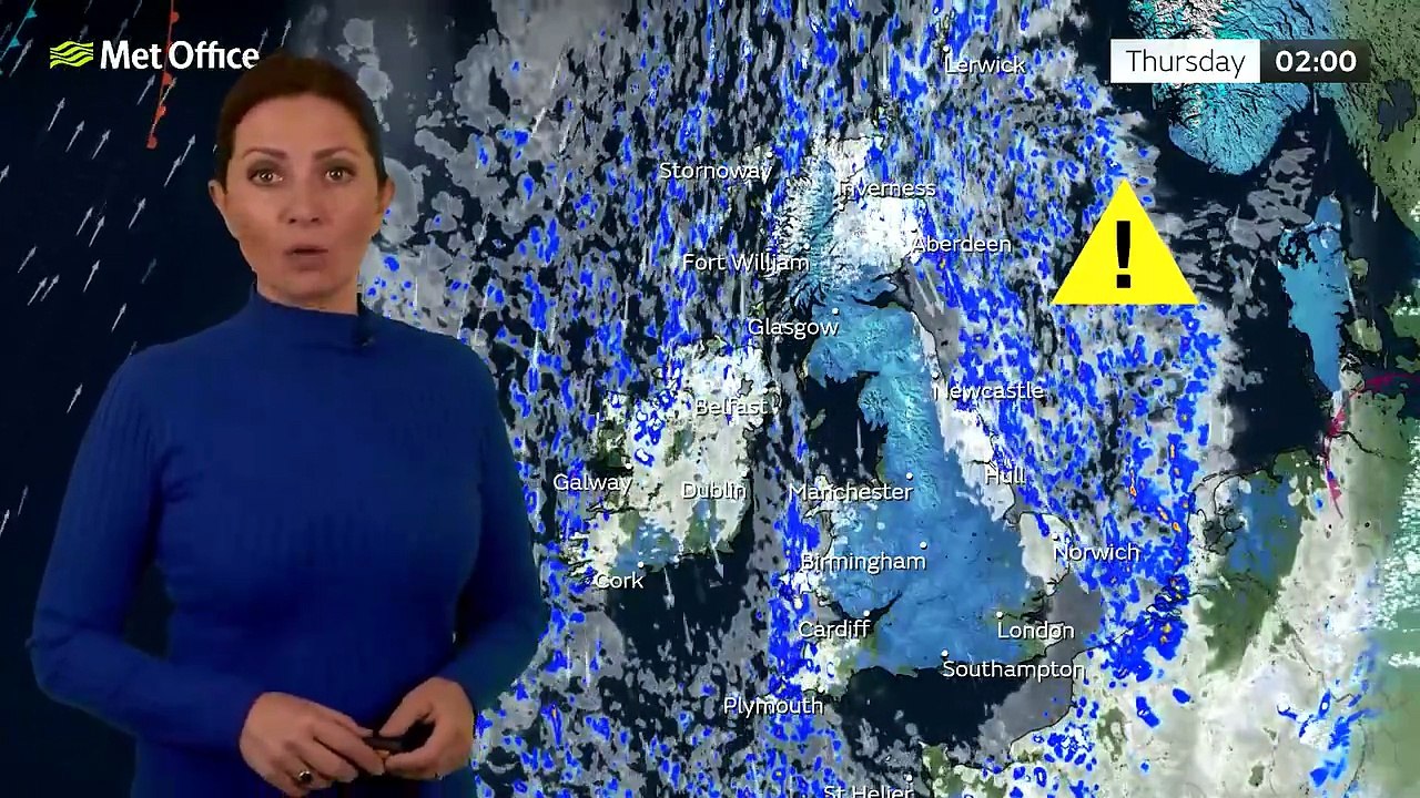 Met Office Wednesday Evening Weather Forecast 19/11/2025