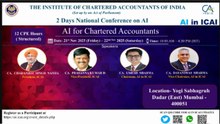 2 Days National Conference on AI for Chartered Accountants – Mumbai    21–22 November 2025
