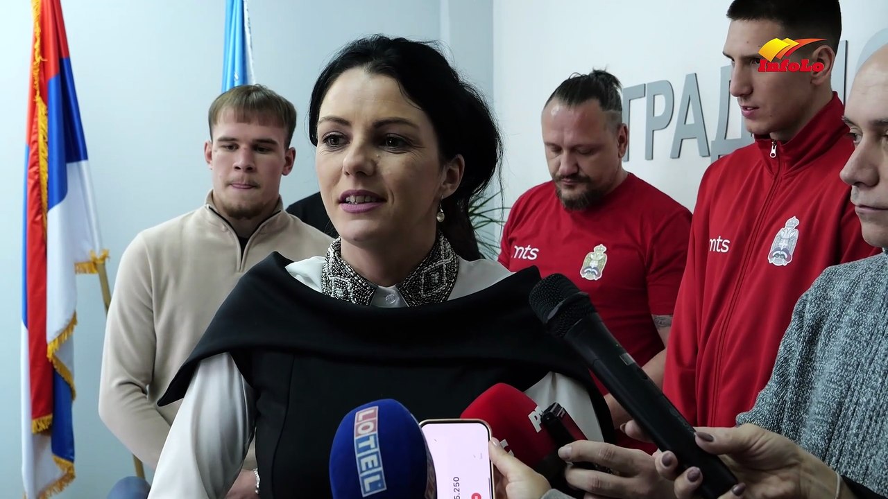 Gradonačelnica Lukić ugostila Šampione: Cvetanović i Simić na svečanom prijemu u Gradskoj upravi