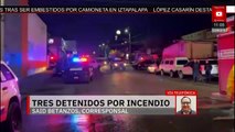 Detienen a tres por incendiar lote de autos de exmando en Baja California
