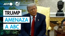 Trump amenaza retirar licencia de ABC tras polémica pregunta a periodista