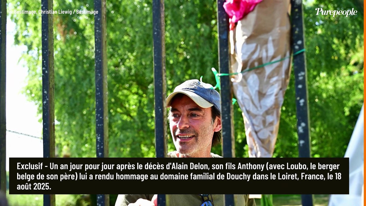 "Je l'aide à se déplacer" : cet être cher pour qui Anthony Delon a déménagé à Douchy, dans la propriété de son père Alain Delon