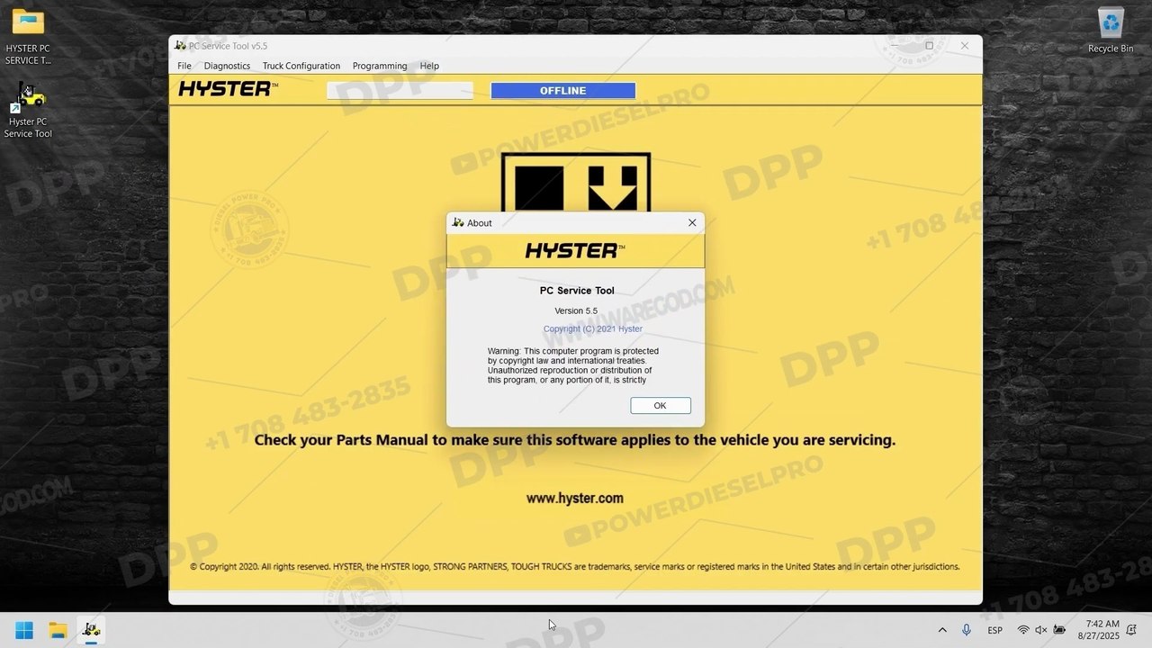 LEARN HOW TO INSTALL HYSTER PC SERVICE TOOL 5.5 ORIGINAL ACTIVATION IN LESS THAN 2 MINUTES
