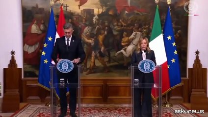 Meloni: lavoriamo ad accordo intergovernativo su difesa con Croazia