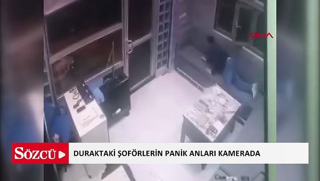 Ankara'da taksi şoförüyle tartışan yolcu 3 el ateş etti; duraktaki şoförlerin panik anları kamerada