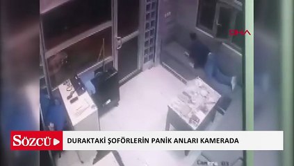 Ankara'da taksi şoförüyle tartışan yolcu 3 el ateş etti; duraktaki şoförlerin panik anları kamerada