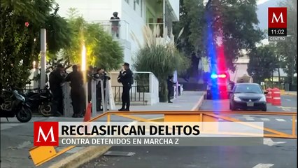 Reclasifican delitos contra cinco detenidos de la marcha de la Generación Z